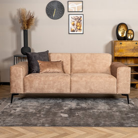 Velvet bank 2,5-zits Vegas taupe
