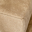 Hocker Memphis wit/beige stof chenille