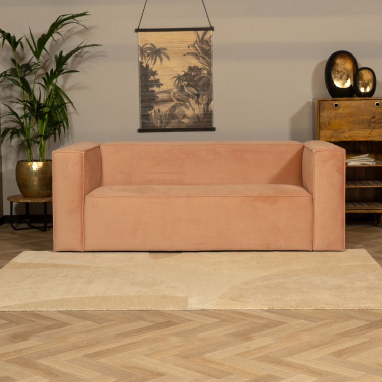 Velvet bank 2,5-zits Memphis roze