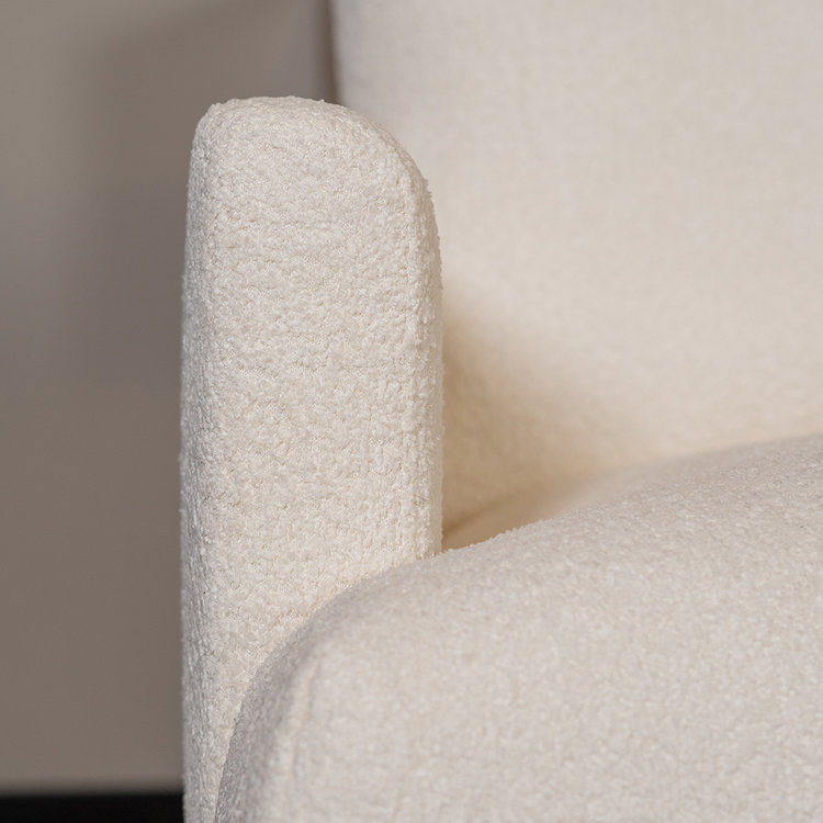 Scandinavische hoekbank Denver bouclé wit rechts