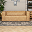 Industriële bank 2,5-zits Memphis eco-leer beige