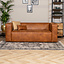 Industriële bank 2,5-zits Memphis eco-leer cognac
