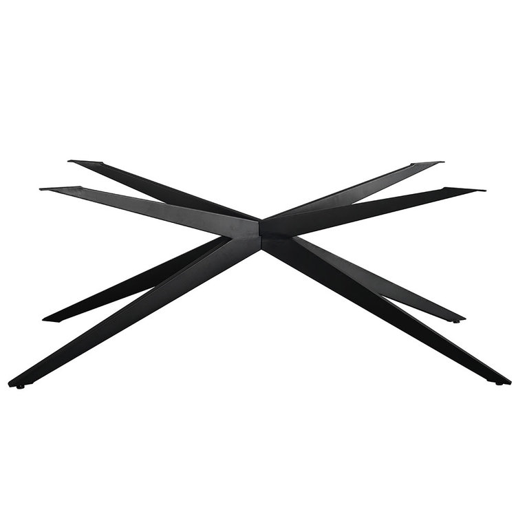 Tafelonderstel spinpoot Torben metaal zwart 180 x 90 cm