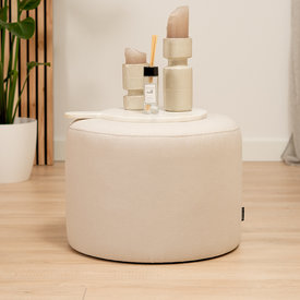 Poef Scandinavisch Hilda off white