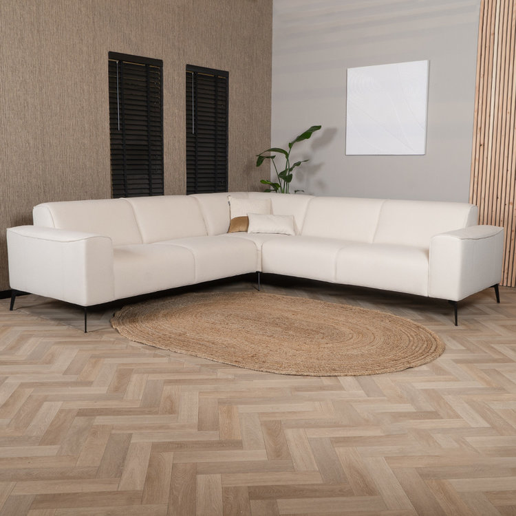 Scandinavische hoekbank Vegas off white links/rechts