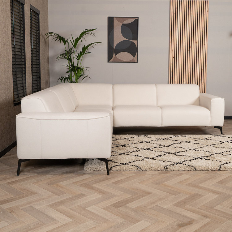Scandinavische hoekbank Vegas off white links/rechts