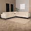 Scandinavische hoekbank Vegas bouclé beige links/rechts