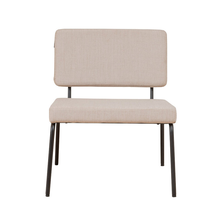 Scandinavische fauteuil Espen beige gerecyclede stof