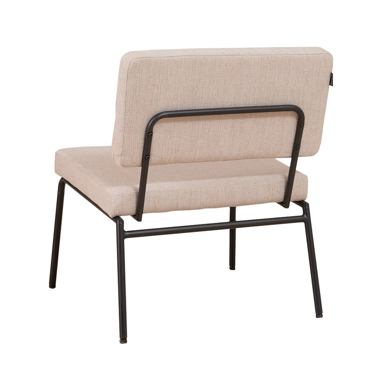 Scandinavische fauteuil Espen beige gerecyclede stof