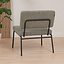 Scandinavische fauteuil Espen groen gerecyclede stof