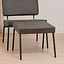 Hocker Espen antraciet eco-leer