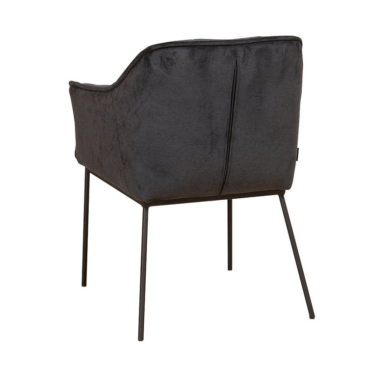 Scandinavische eetkamerstoel Jens zwart