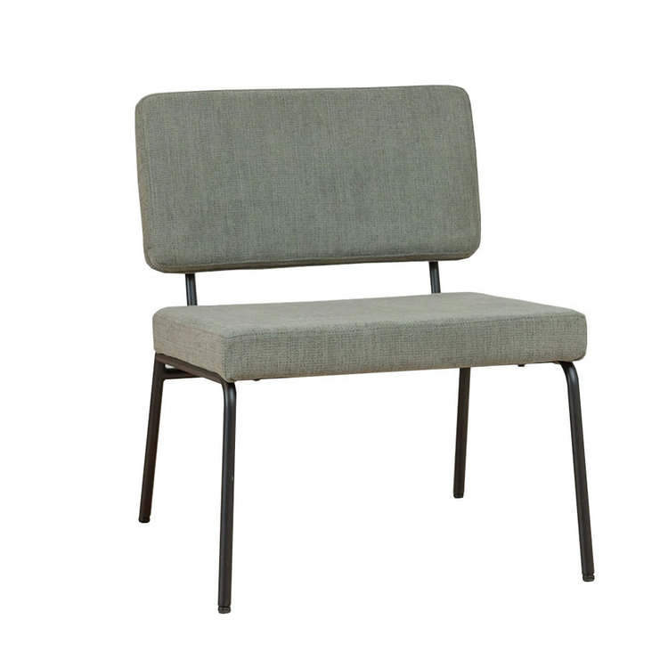 Scandinavische fauteuil Espen groen gerecyclede stof