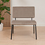 Velvet fauteuil Espen taupe