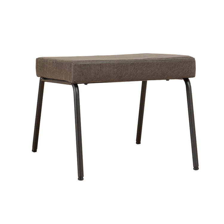 Hocker Espen antraciet eco-leer