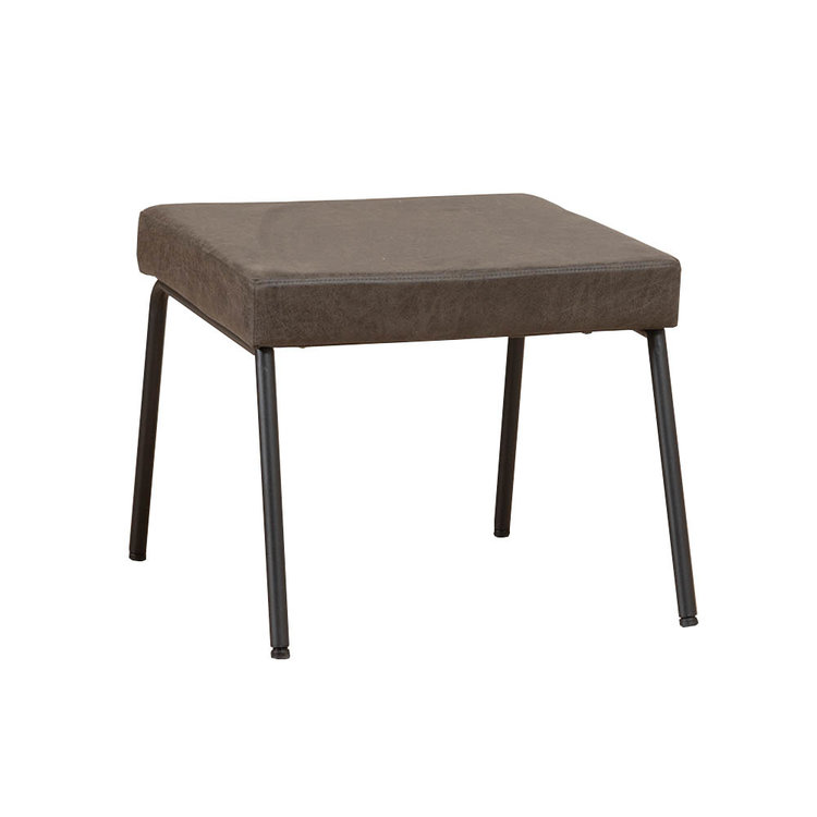 Hocker Espen antraciet eco-leer