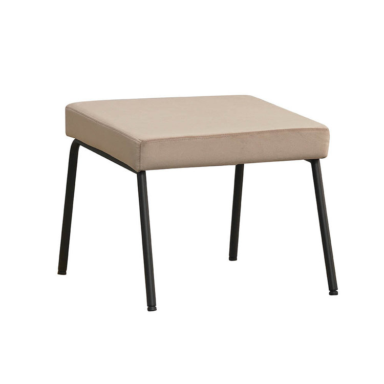 Hocker Espen taupe velvet