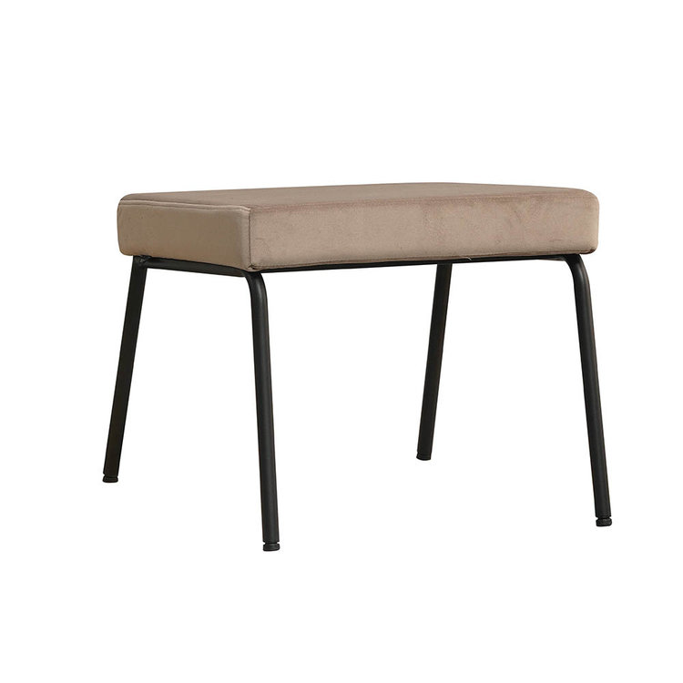 Hocker Espen taupe velvet