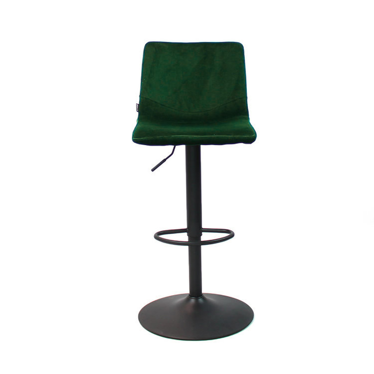 Velvet barkruk Frenkie groen 60-76 cm