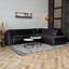 Velvet hoekbank Memphis antraciet rechts