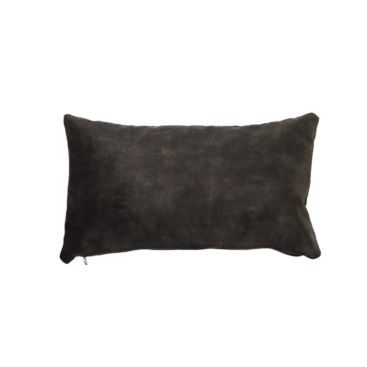 Sierkussen Beau velvet antraciet 25 x 45 cm