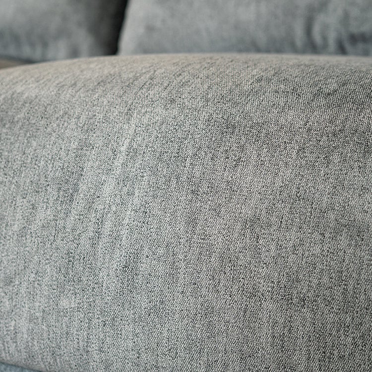 Scandinavische hoekbank Denver antraciet stof gemêleerd links