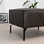 Hocker Kansas eco-leer antraciet