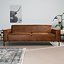 Industriële bank 3-zits Kansas eco-leer cognac