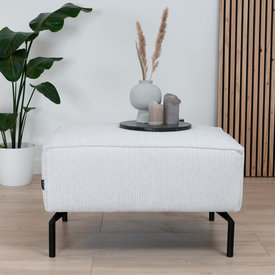 Hocker Kansas ribstof off white