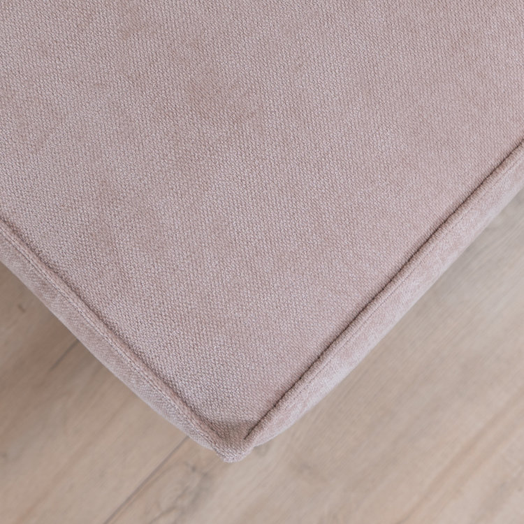 Hocker Kansas stof gemêleerd roze