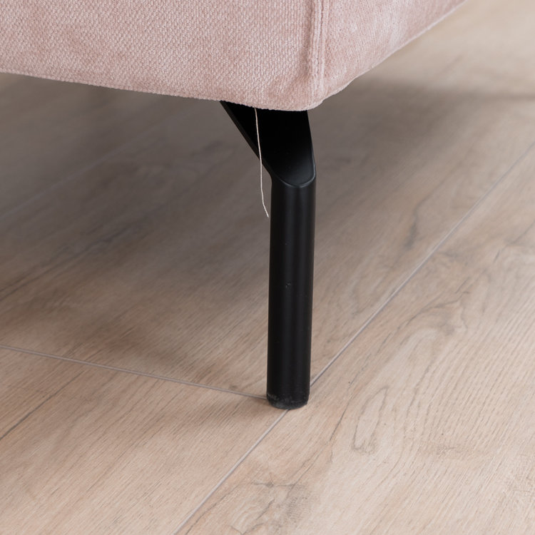 Hocker Kansas stof gemêleerd roze