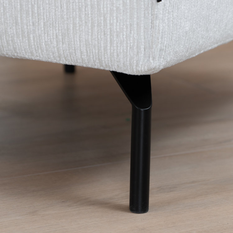 Hocker Kansas ribstof off white