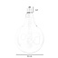 Lichtbron LED bol Ø9,5 cm gold