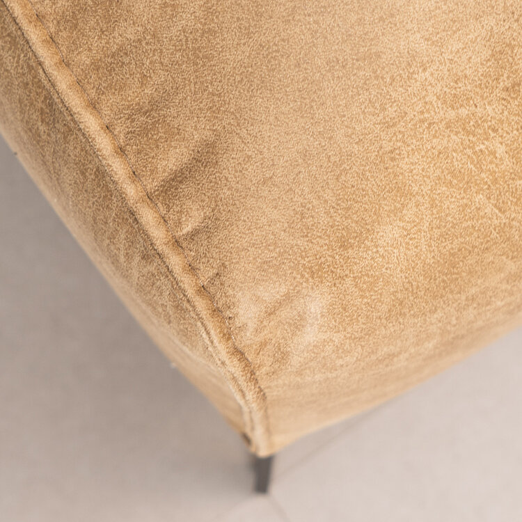 Industriële hocker Vegas eco-leer beige