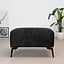 Hocker Vegas zwart stof chenille