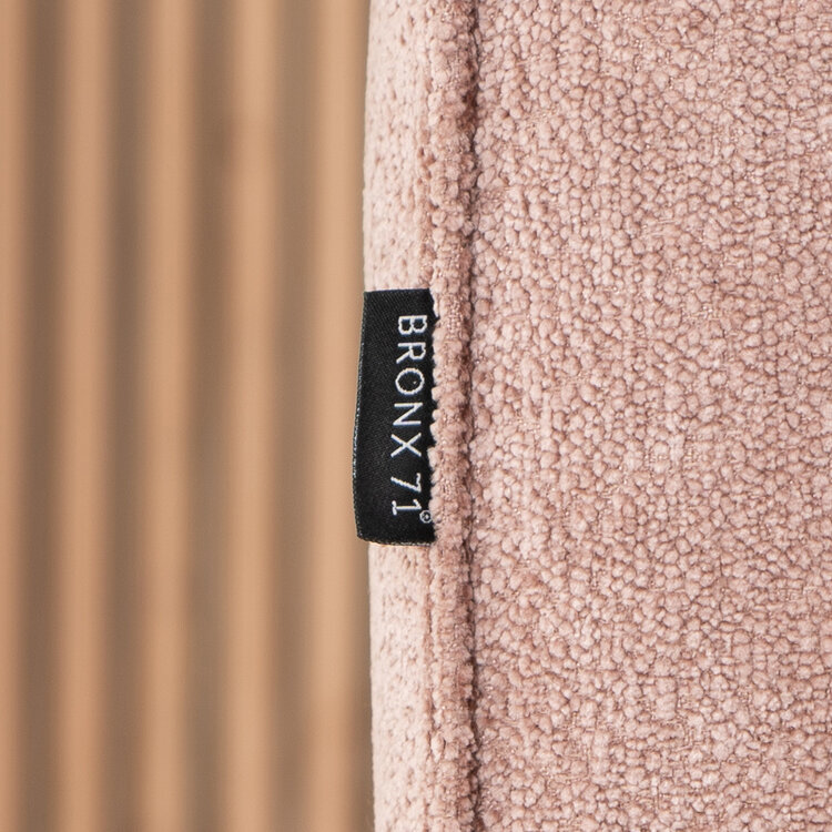 Hocker Vegas stof chenille roze