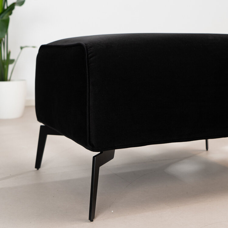 Hocker Vegas zwart velvet