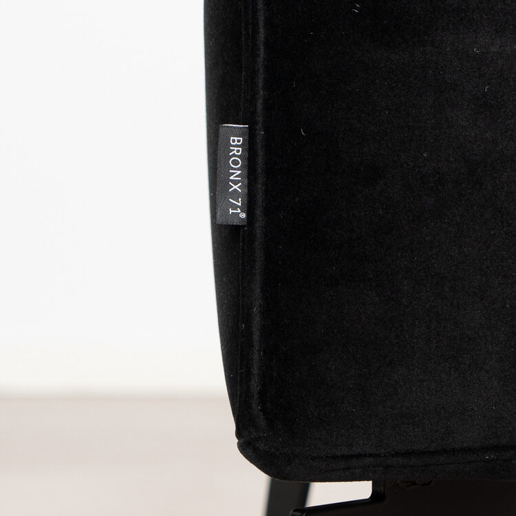 Hocker Vegas zwart velvet