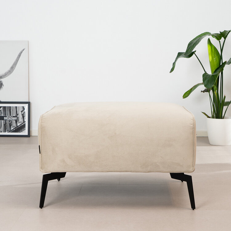 Hocker Vegas beige velvet
