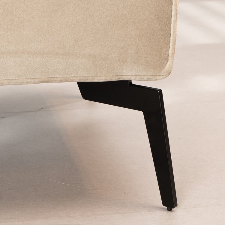 Hocker Vegas beige velvet