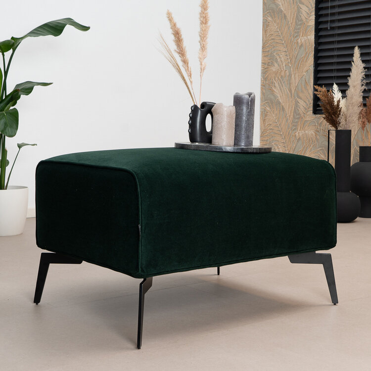 Hocker Vegas groen velvet