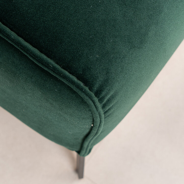 Hocker Vegas groen velvet