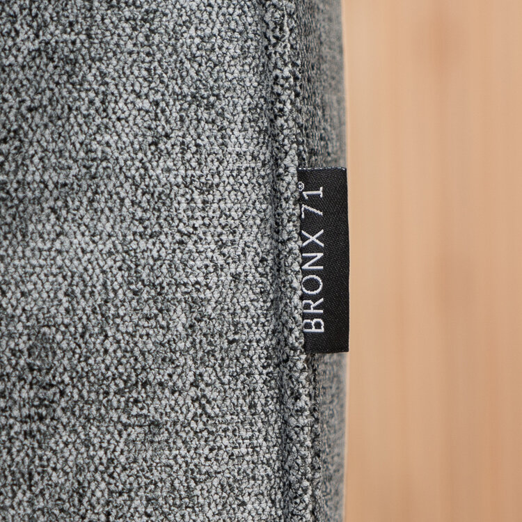 Scandinavische hocker Vegas antraciet stof gemêleerd