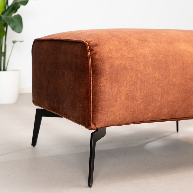 Hocker Vegas velvet koper