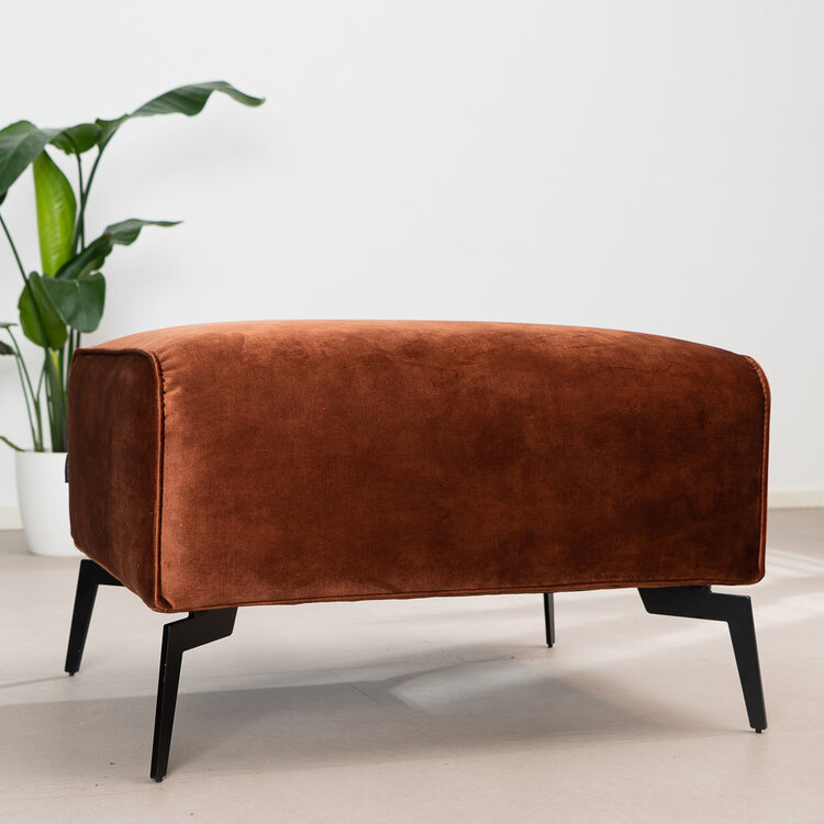 Hocker Vegas velvet koper