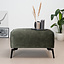 Hocker Vegas velvet donkergroen