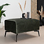 Hocker Vegas velvet donkergroen
