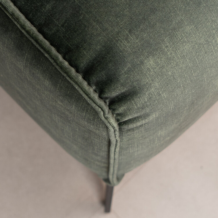 Hocker Vegas velvet donkergroen