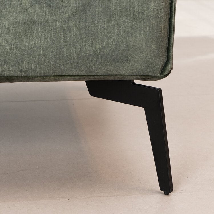 Hocker Vegas velvet donkergroen