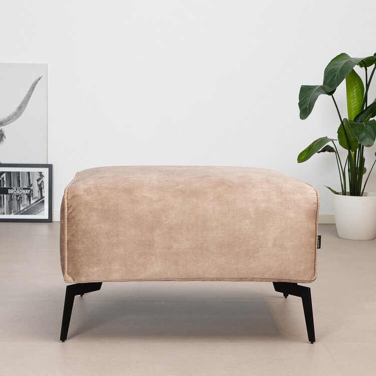Hocker Vegas velvet taupe